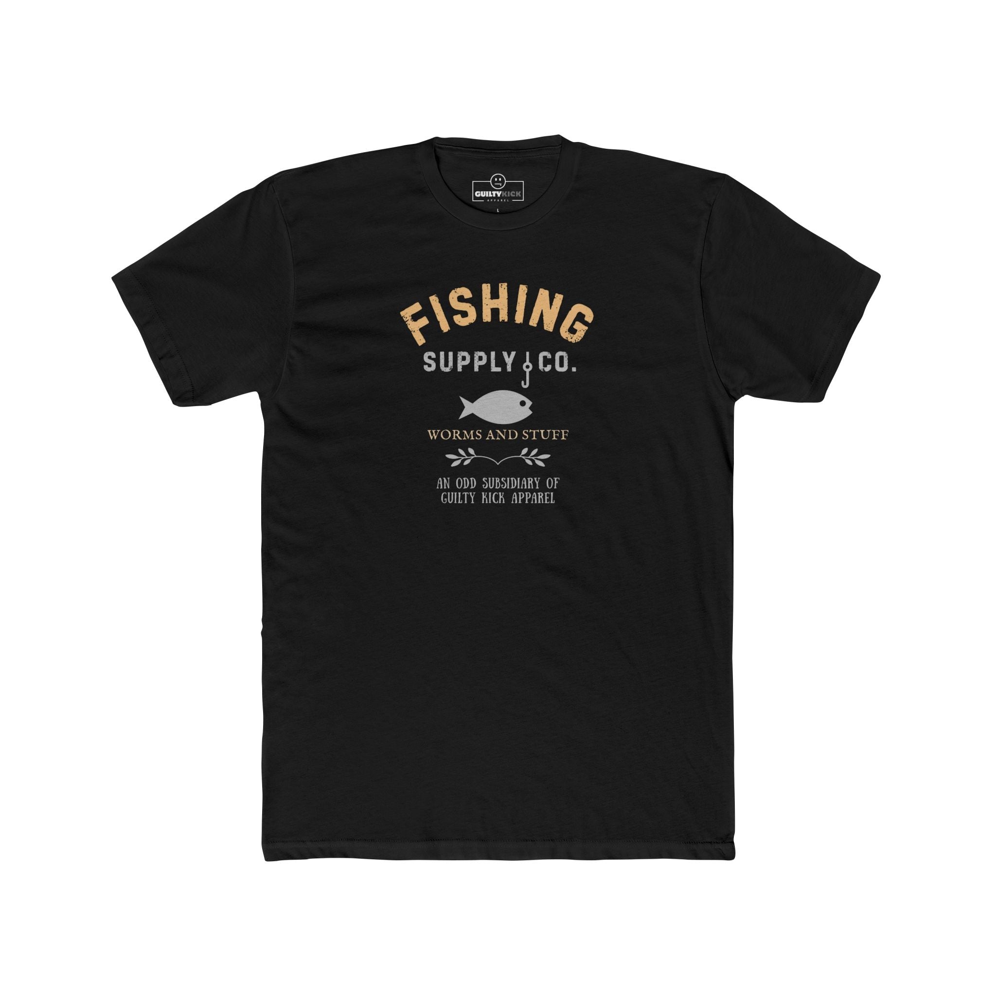 Fishing Supply Co. Worms and Stuff Satirical T-Shirt Premium Retro Distressed Sunbaked Graphic Tee - Guilty Kick Apparel