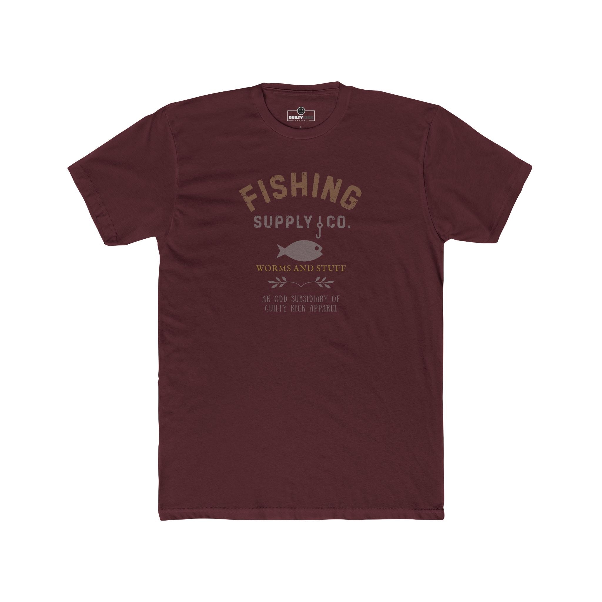 Fishing Supply Co. Worms and Stuff Satirical T-Shirt Premium Retro Distressed Sunbaked Graphic Tee - Guilty Kick Apparel