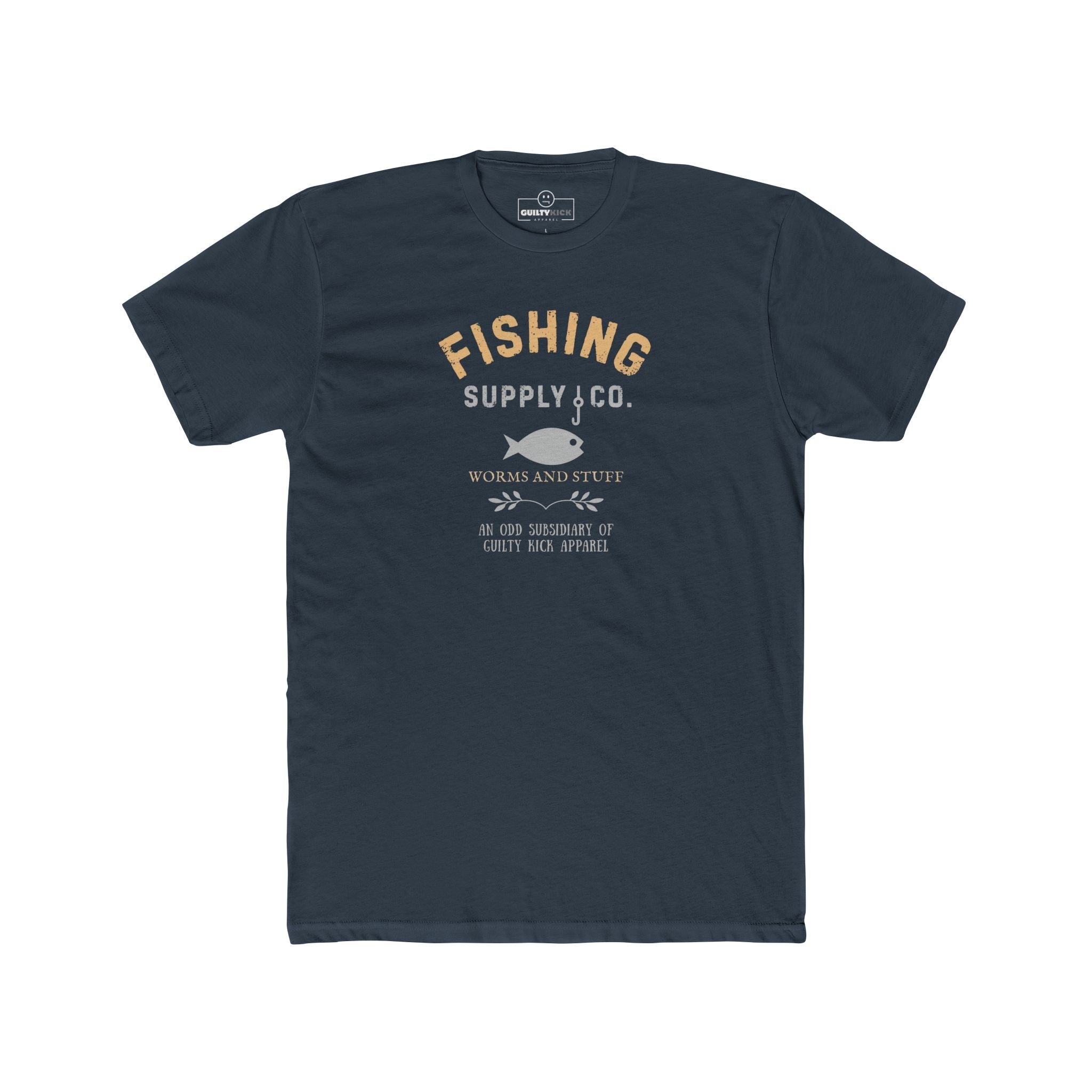 Fishing Supply Co. Worms and Stuff Satirical T-Shirt Premium Retro Distressed Sunbaked Graphic Tee - Guilty Kick Apparel