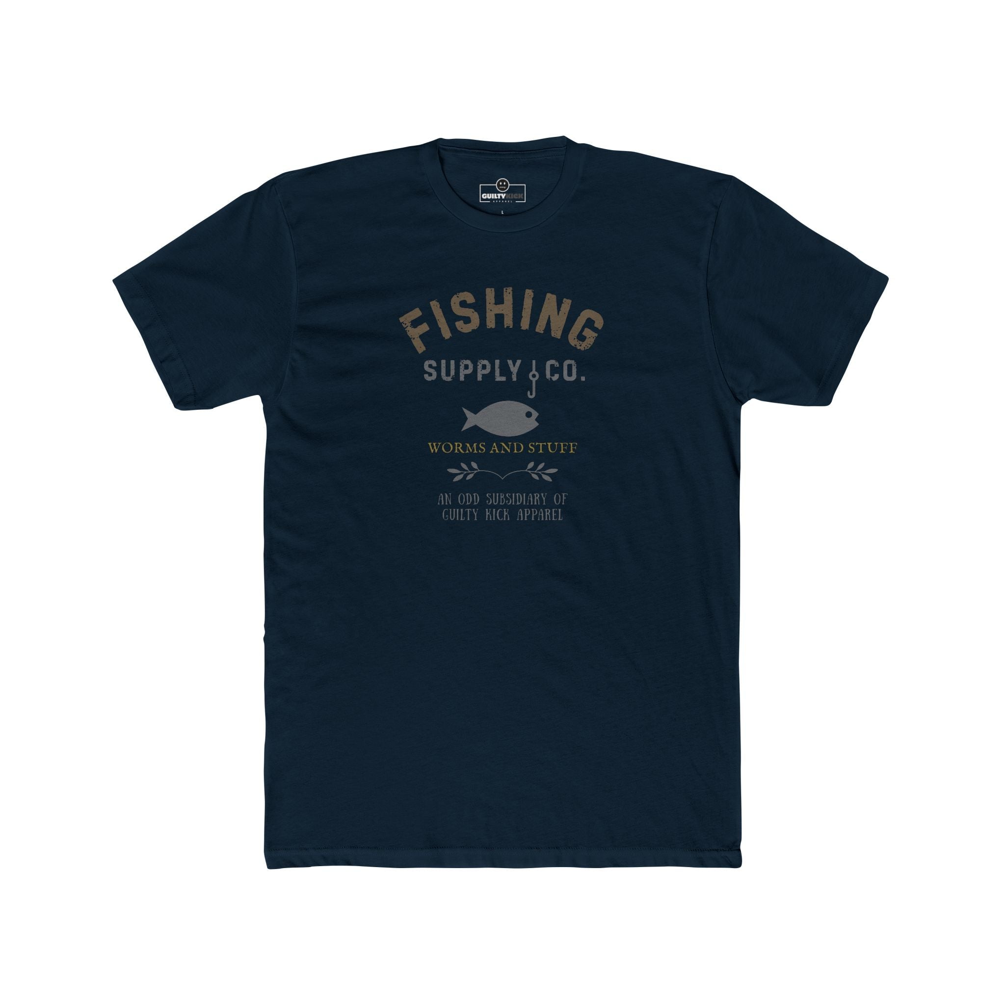 Fishing Supply Co. Worms and Stuff Satirical T-Shirt Premium Retro Distressed Sunbaked Graphic Tee - Guilty Kick Apparel