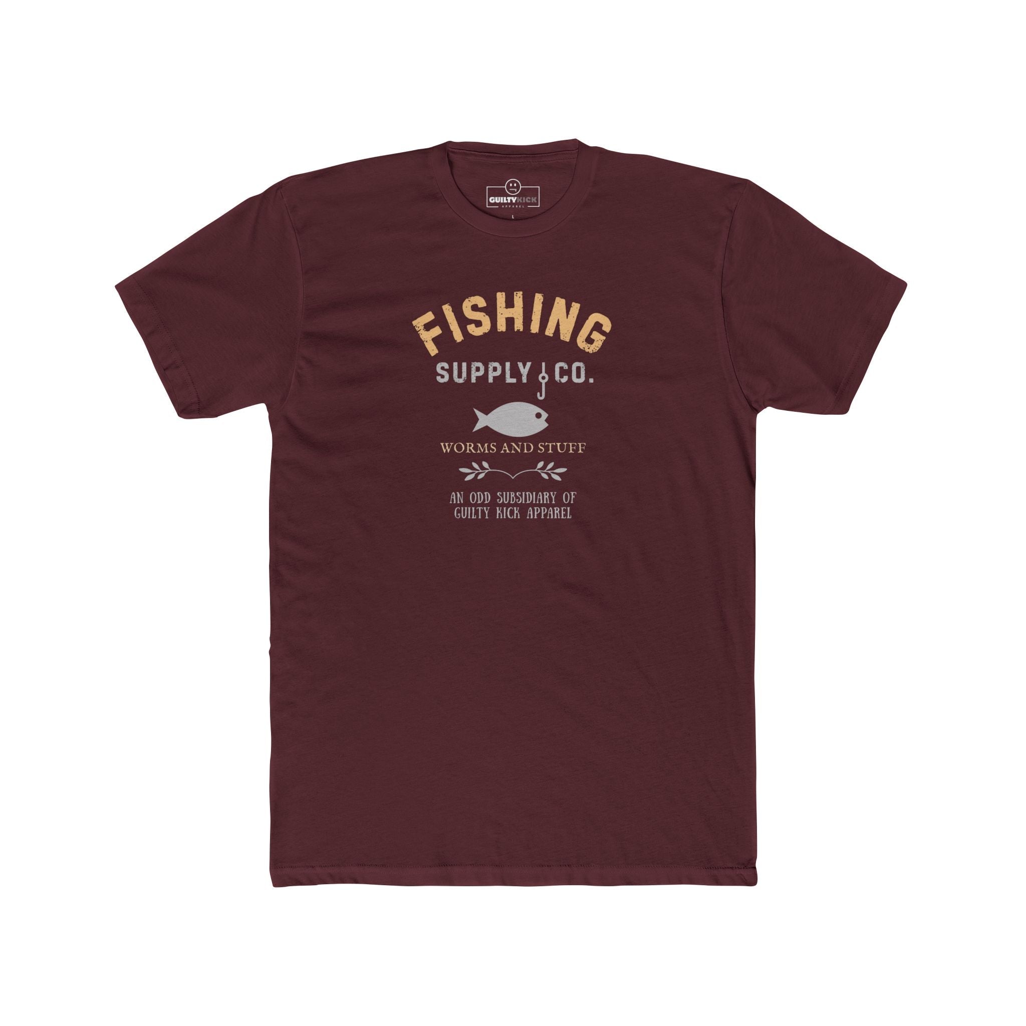 Fishing Supply Co. Worms and Stuff Satirical T-Shirt Premium Retro Distressed Sunbaked Graphic Tee - Guilty Kick Apparel