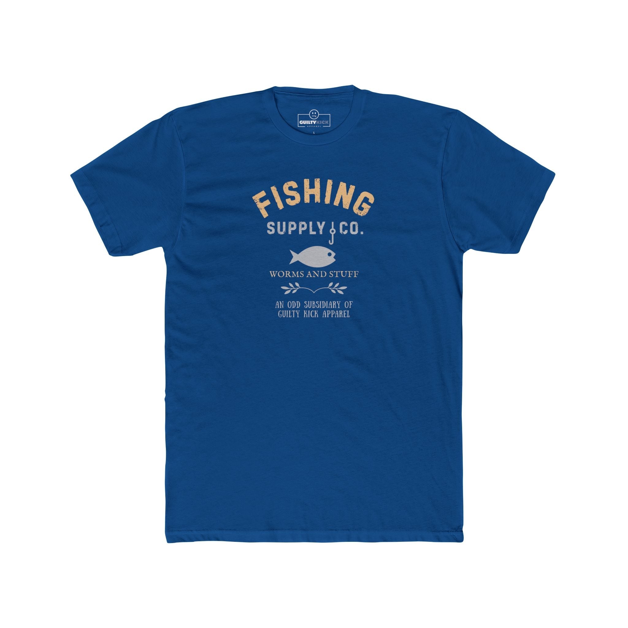 Fishing Supply Co. Worms and Stuff Satirical T-Shirt Premium Retro Distressed Sunbaked Graphic Tee - Guilty Kick Apparel