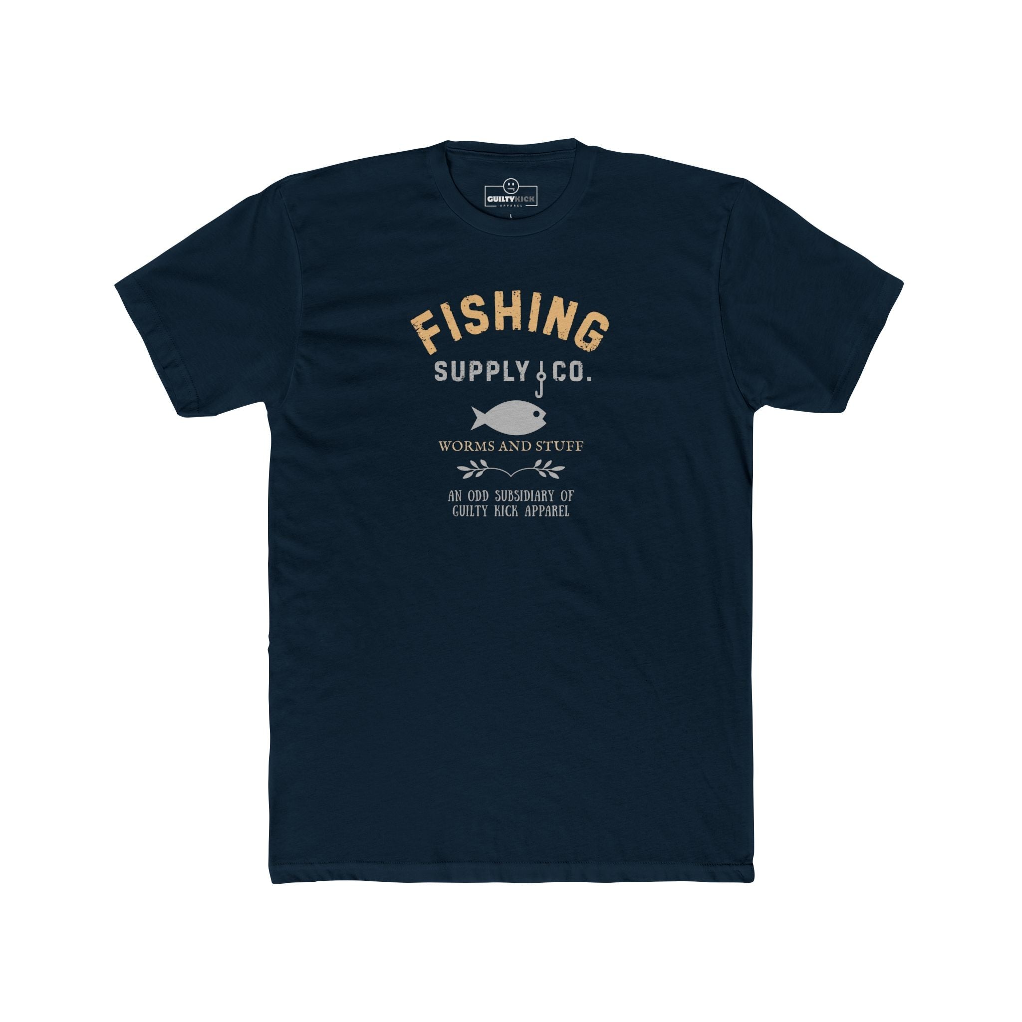 Fishing Supply Co. Worms and Stuff Satirical T-Shirt Premium Retro Distressed Sunbaked Graphic Tee - Guilty Kick Apparel