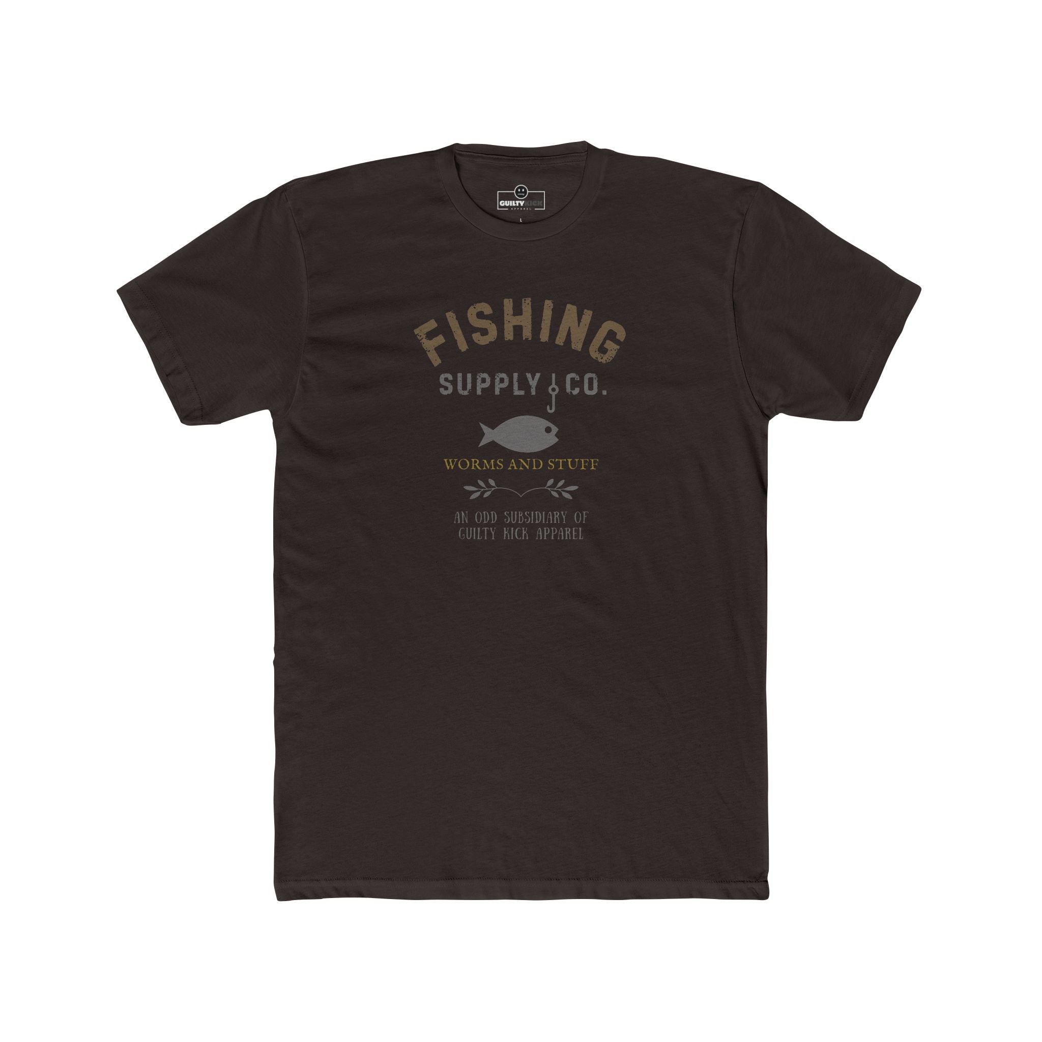 Fishing Supply Co. Worms and Stuff Satirical T-Shirt Premium Retro Distressed Sunbaked Graphic Tee - Guilty Kick Apparel
