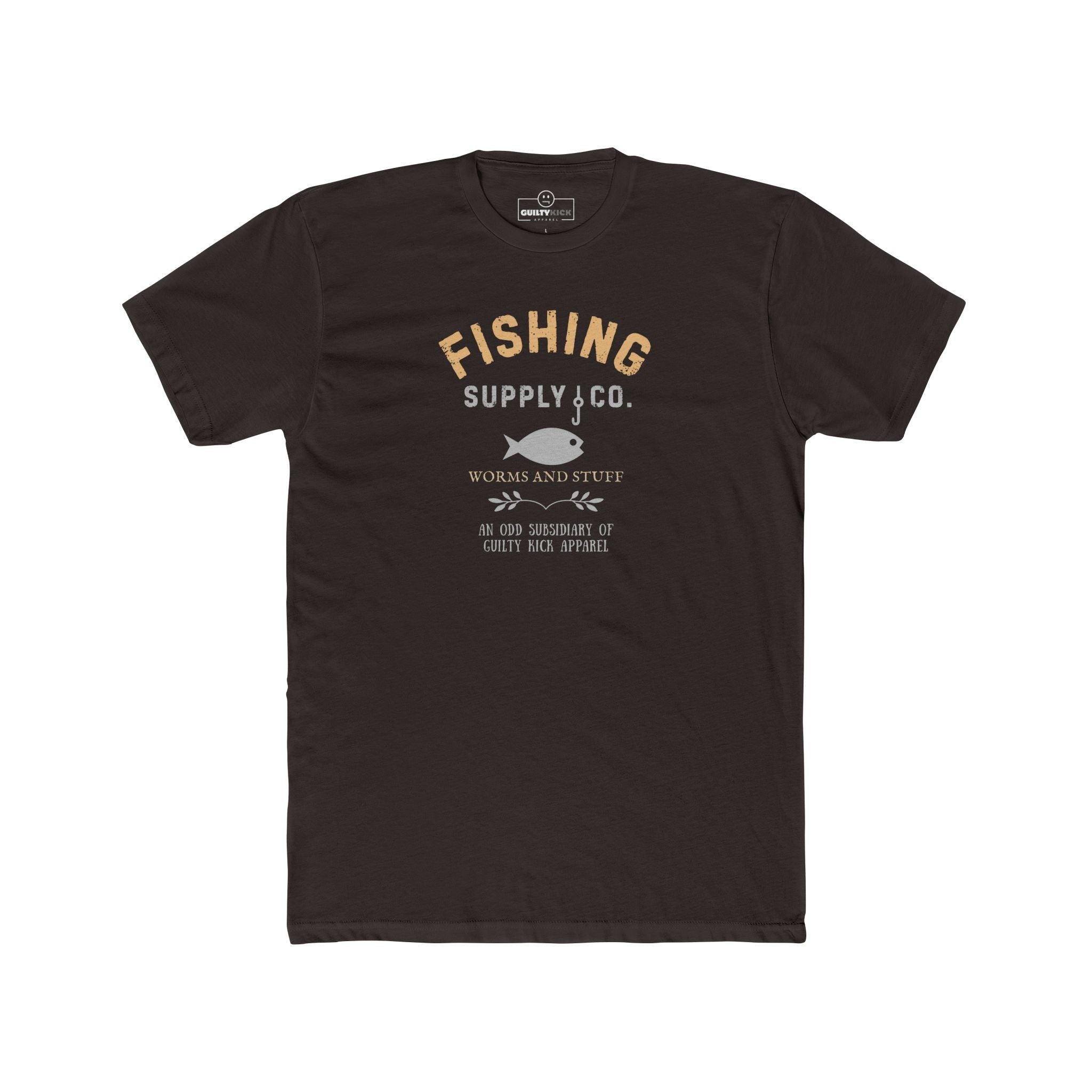 Fishing Supply Co. Worms and Stuff Satirical T-Shirt Premium Retro Distressed Sunbaked Graphic Tee - Guilty Kick Apparel