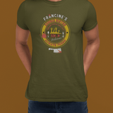 Francine's Zombie Bistro T-Shirt | Funny Vintage Cannibal Restaurant Graphic Tee | Guilty Kick Halloween Collection - Guilty Kick Apparel