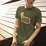 Freds Overstock Vintage Parody Tee 70s Discount Store Aesthetic Retro Graphic Shirt - Guilty Kick Apparel