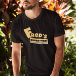 Freds Overstock Vintage Parody Tee 70s Discount Store Aesthetic Retro Graphic Shirt - Guilty Kick Apparel