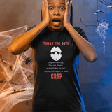 Friday the 14th: Funny Minimalist Slasher Parody T-Shirt - Guilty Kick Apparel