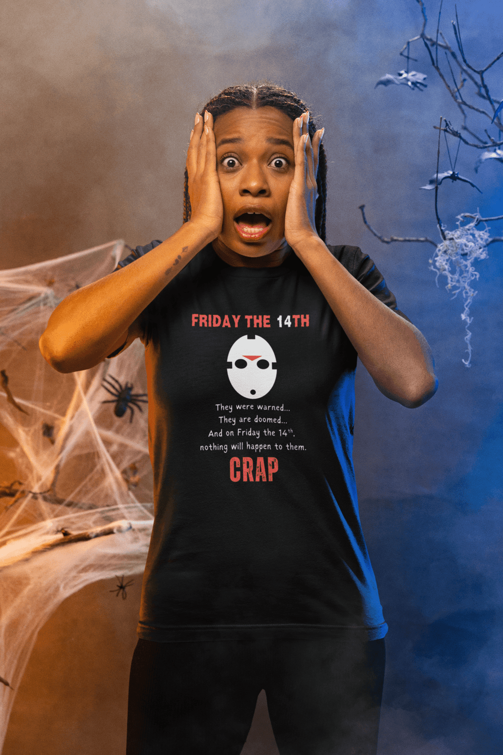 Friday the 14th: Funny Minimalist Slasher Parody T-Shirt - Guilty Kick Apparel