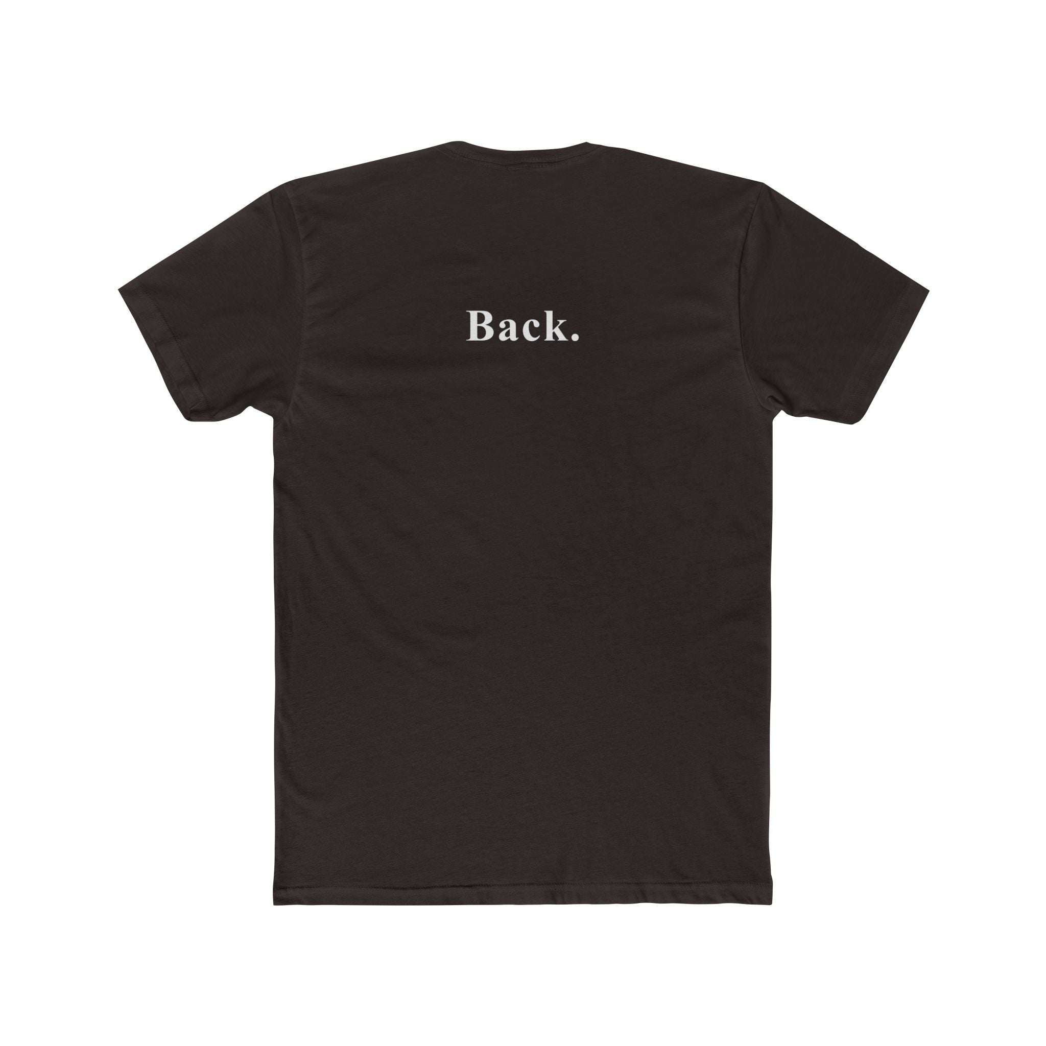 Front. & Back. The Ultimate Literal Minimalist Graphic T-Shirt - Guilty Kick Apparel