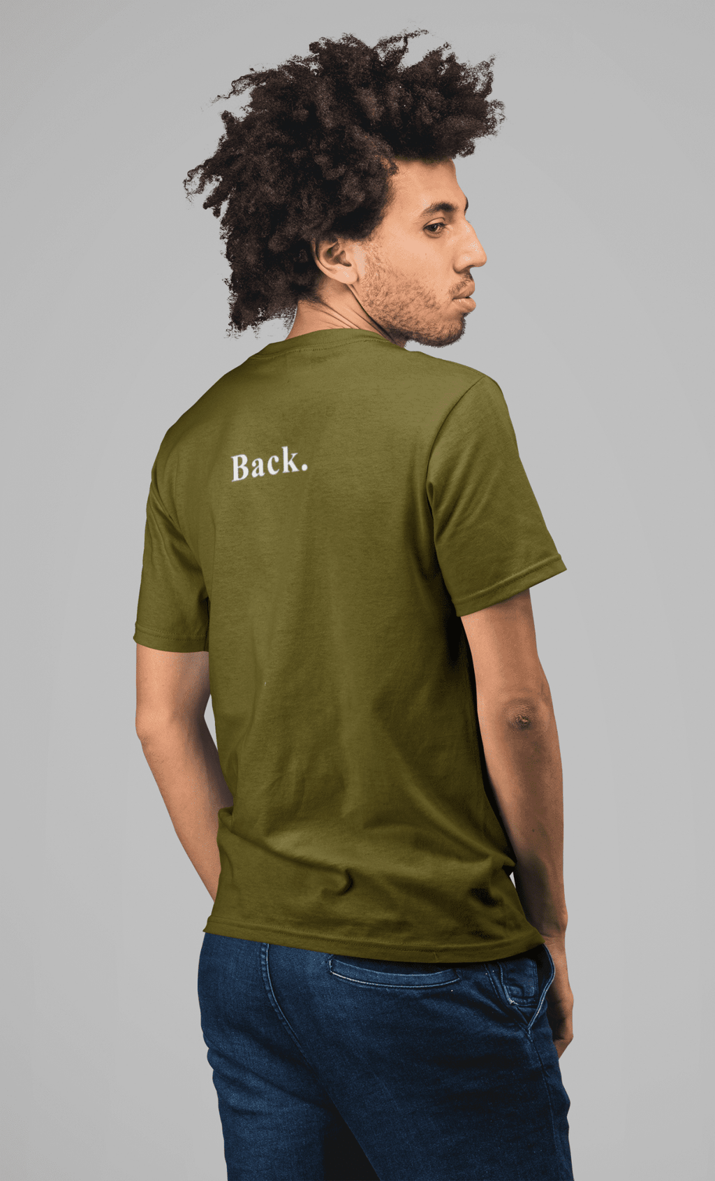 Front. & Back. The Ultimate Literal Minimalist Graphic T-Shirt - Guilty Kick Apparel