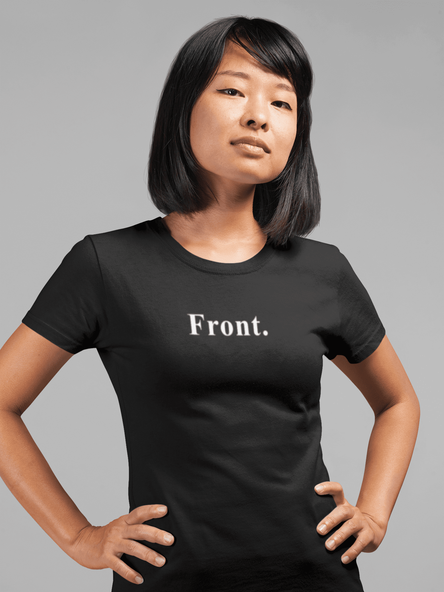 Front. & Back. The Ultimate Literal Minimalist Graphic T-Shirt - Guilty Kick Apparel