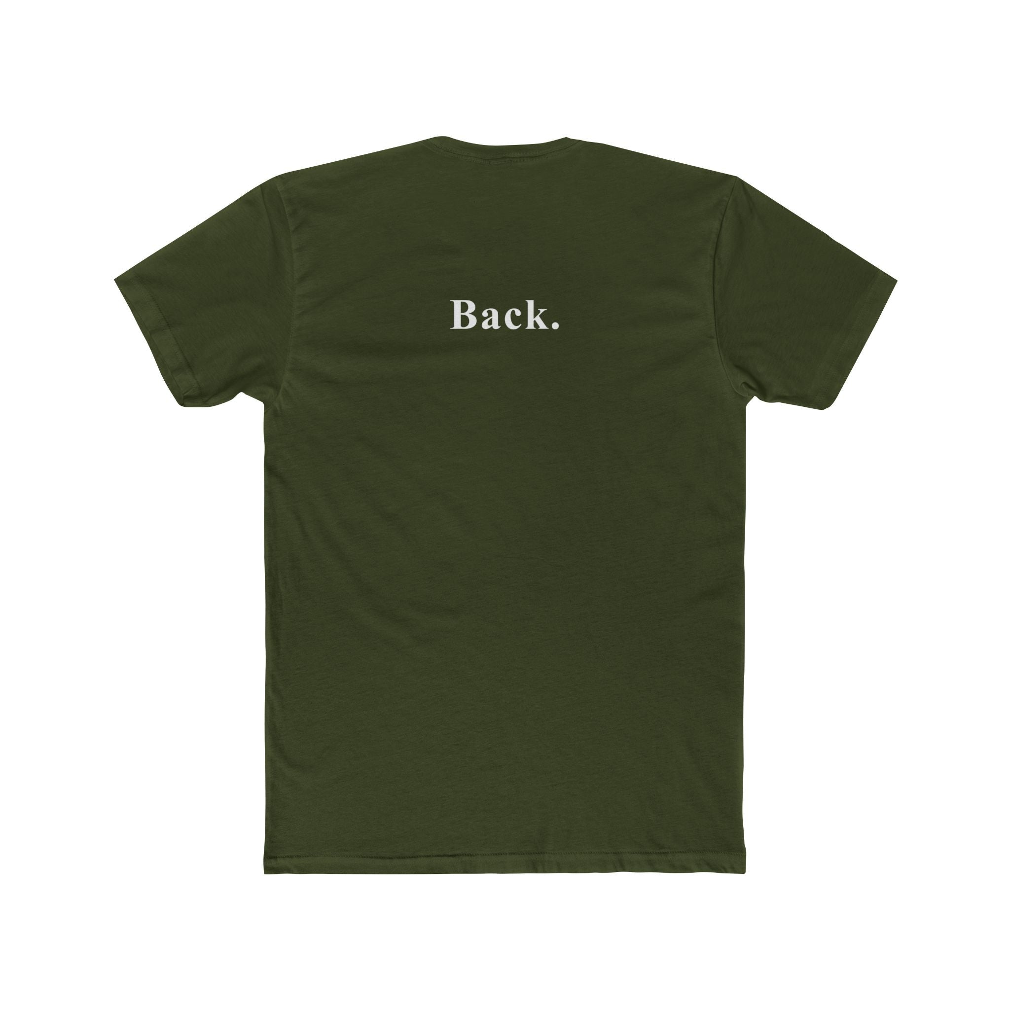 Front. & Back. The Ultimate Literal Minimalist Graphic T-Shirt - Guilty Kick Apparel