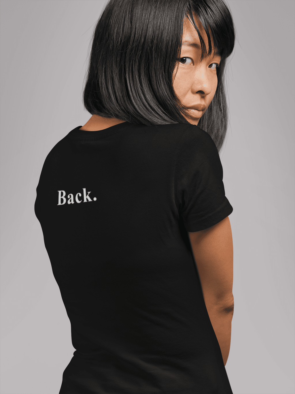 Front. & Back. The Ultimate Literal Minimalist Graphic T-Shirt - Guilty Kick Apparel