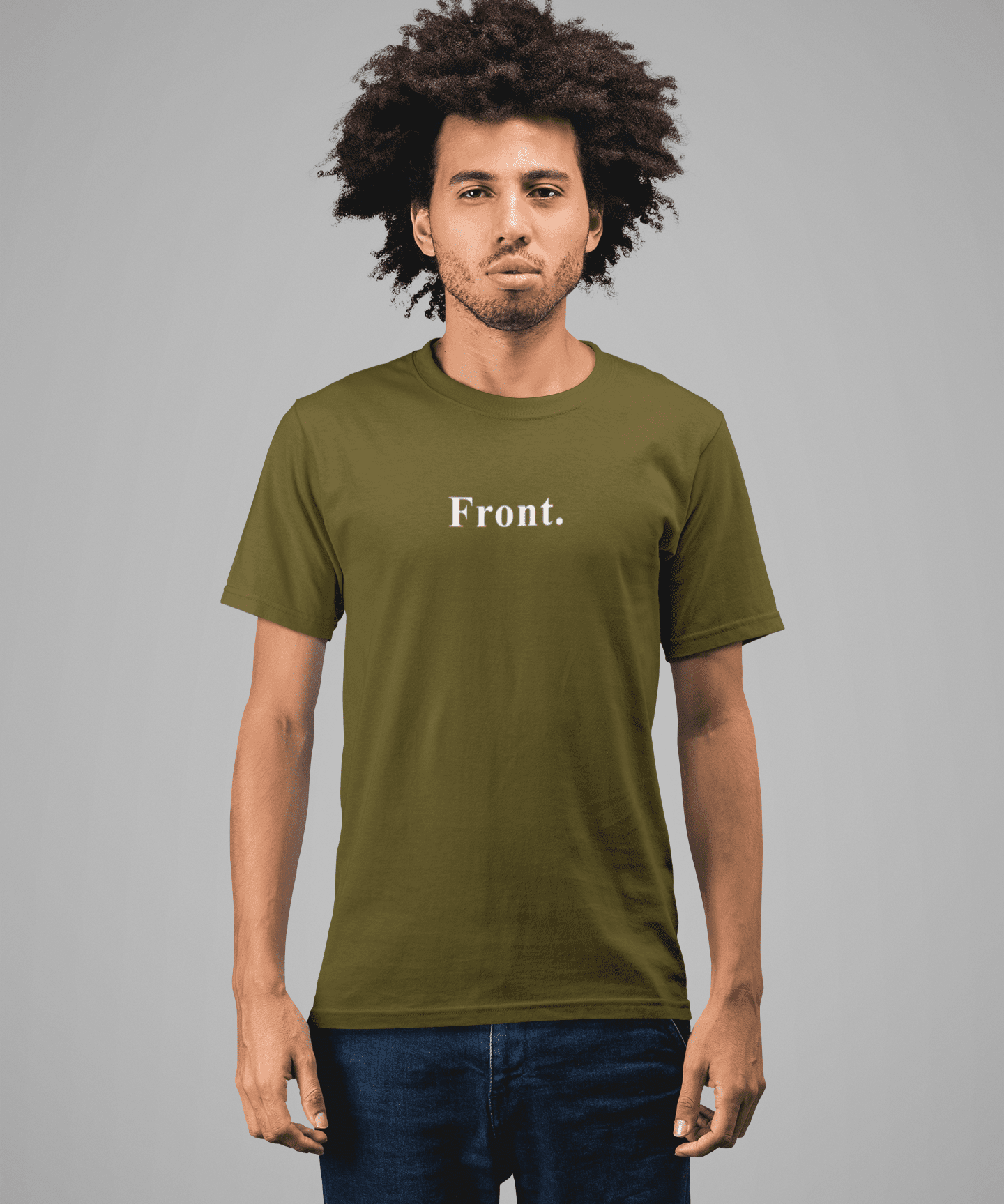 Front. & Back. The Ultimate Literal Minimalist Graphic T-Shirt - Guilty Kick Apparel