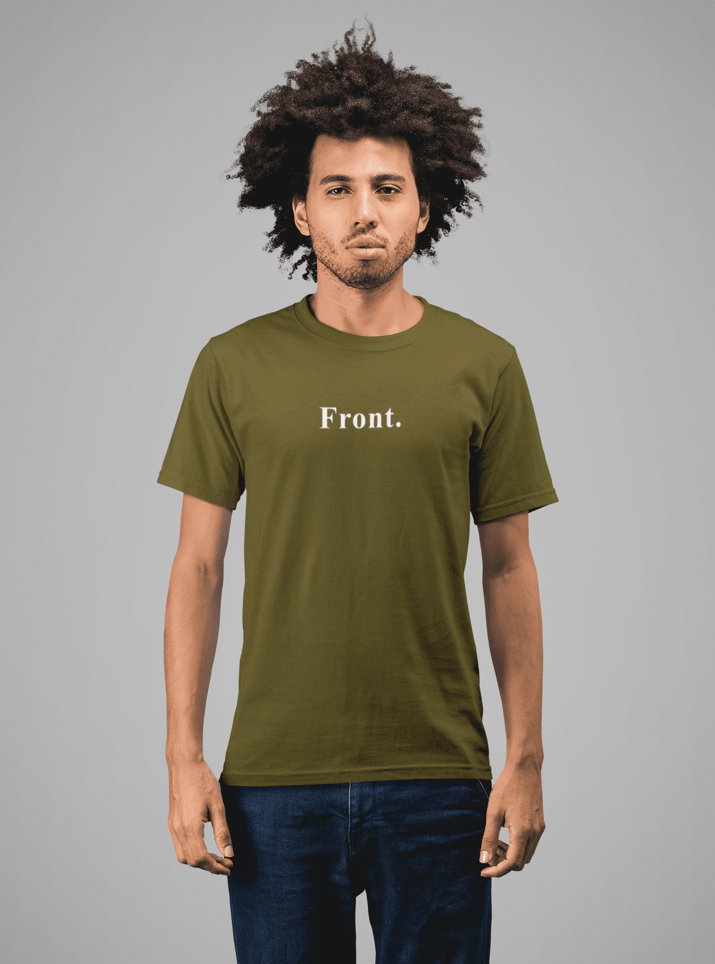 Front. & Back. The Ultimate Literal Minimalist Graphic T-Shirt - Guilty Kick Apparel