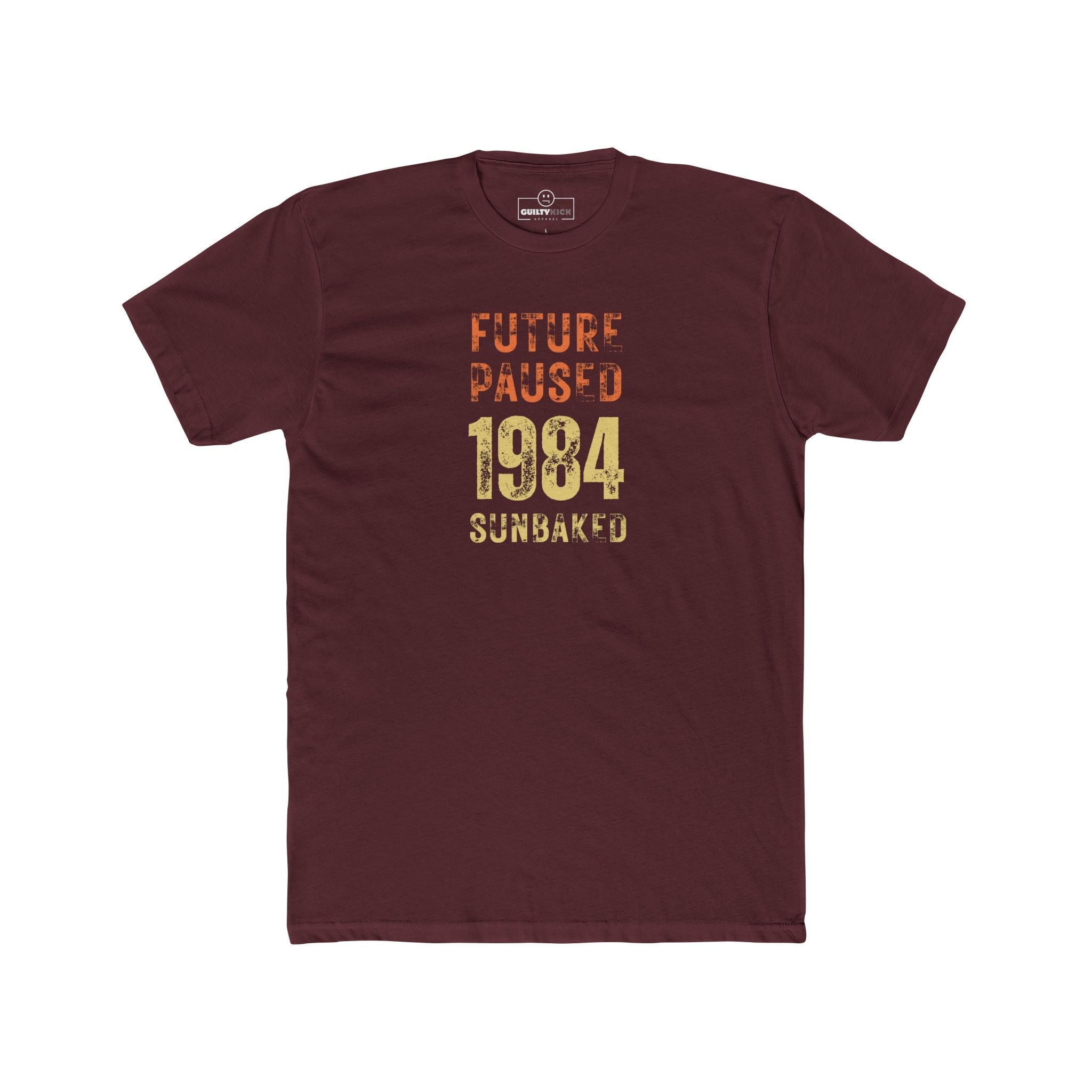 Future Paused 1984 Vintage T-Shirt Retro Dystopian Satire Graphic Tee - Guilty Kick Apparel