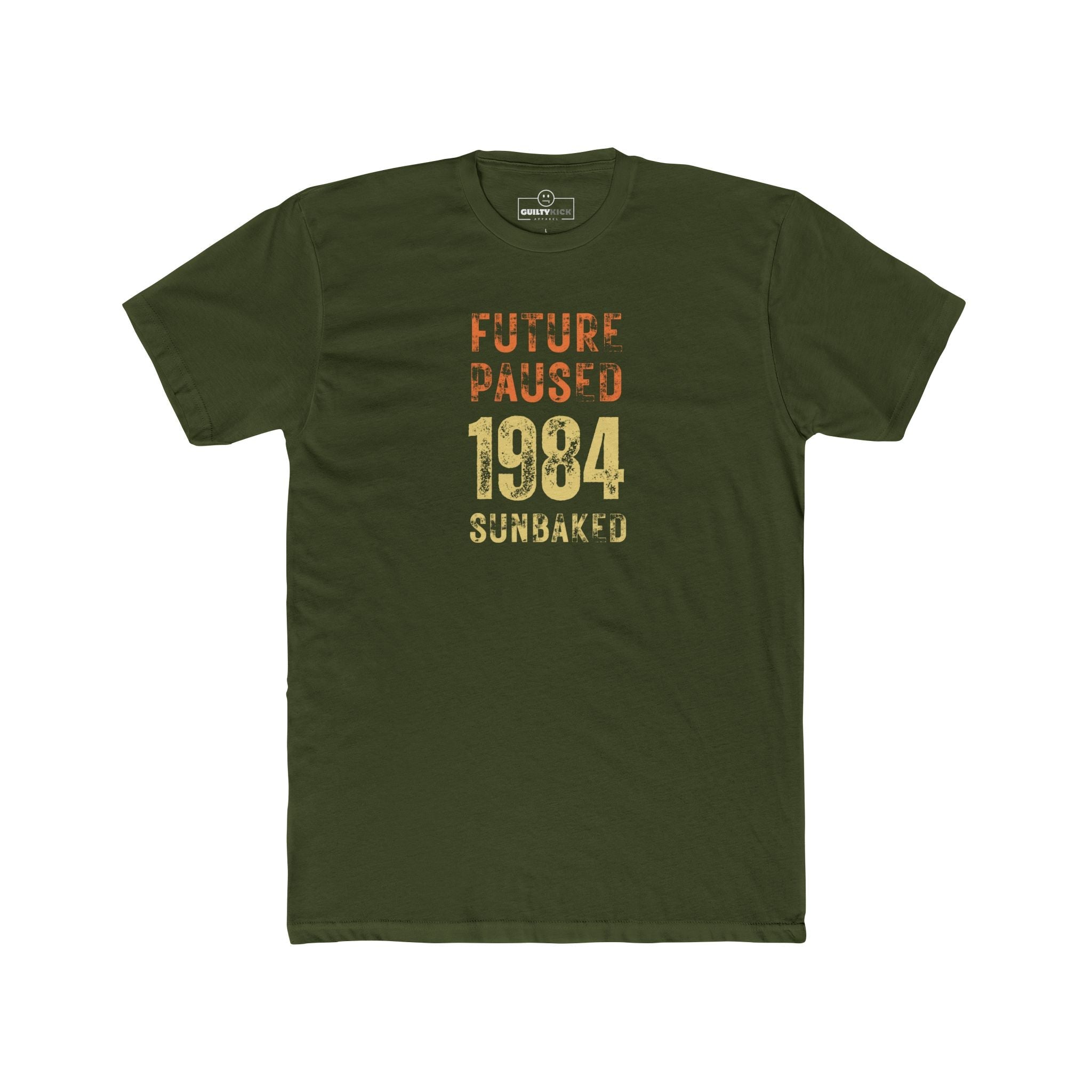 Future Paused 1984 Vintage T-Shirt Retro Dystopian Satire Graphic Tee - Guilty Kick Apparel
