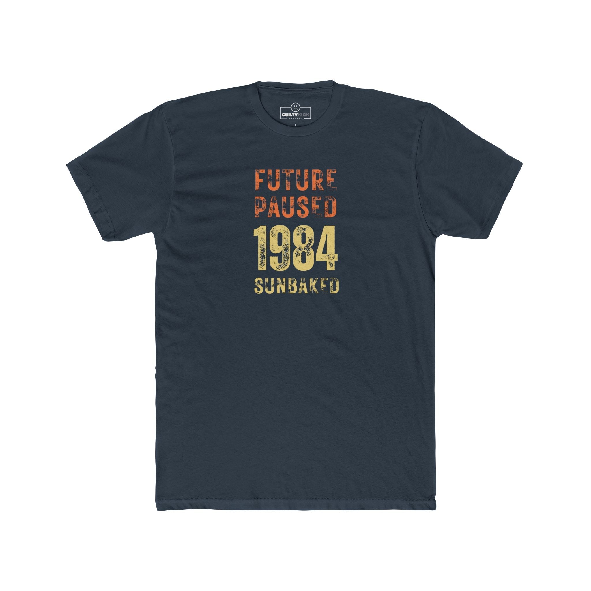 Future Paused 1984 Vintage T-Shirt Retro Dystopian Satire Graphic Tee - Guilty Kick Apparel