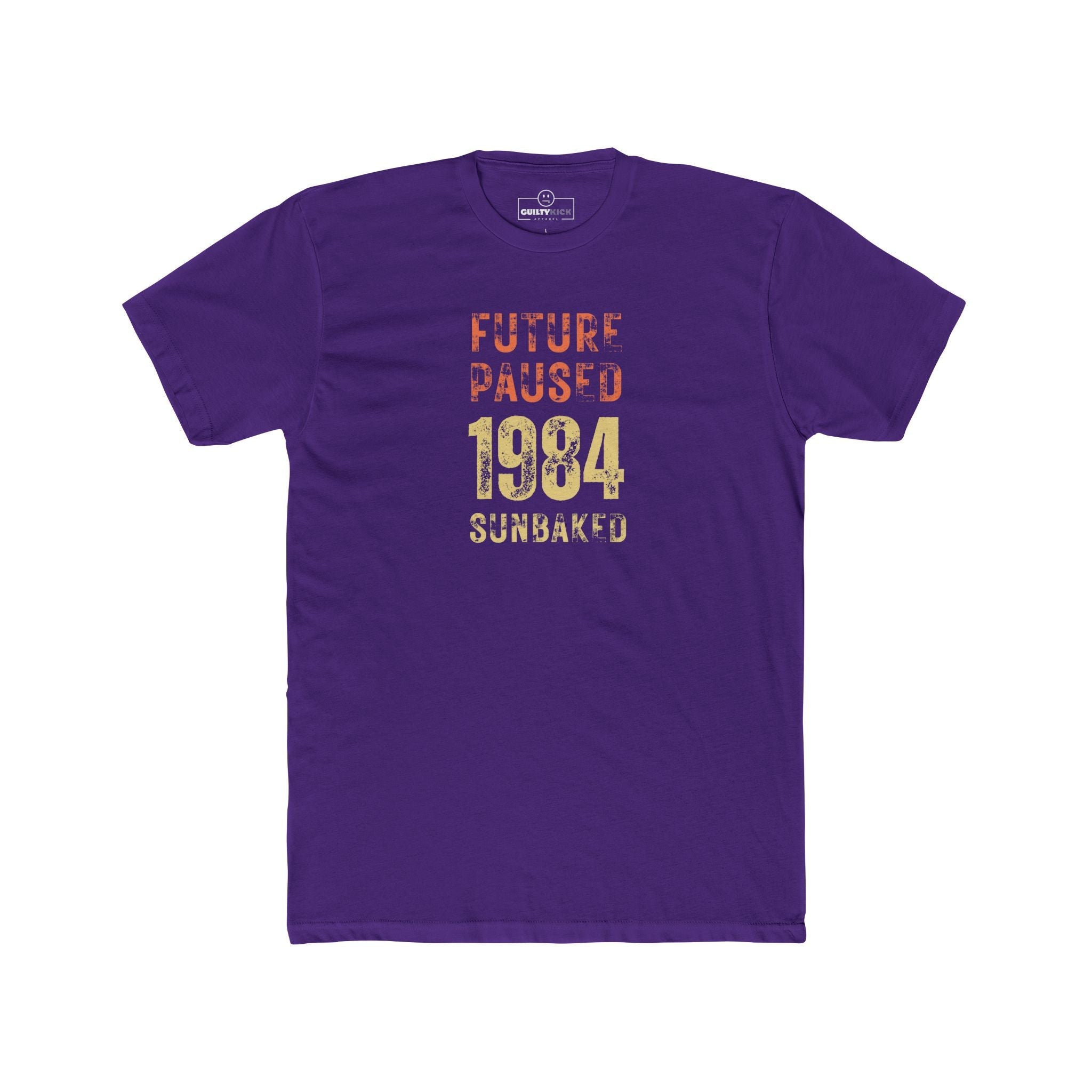 Future Paused 1984 Vintage T-Shirt Retro Dystopian Satire Graphic Tee - Guilty Kick Apparel
