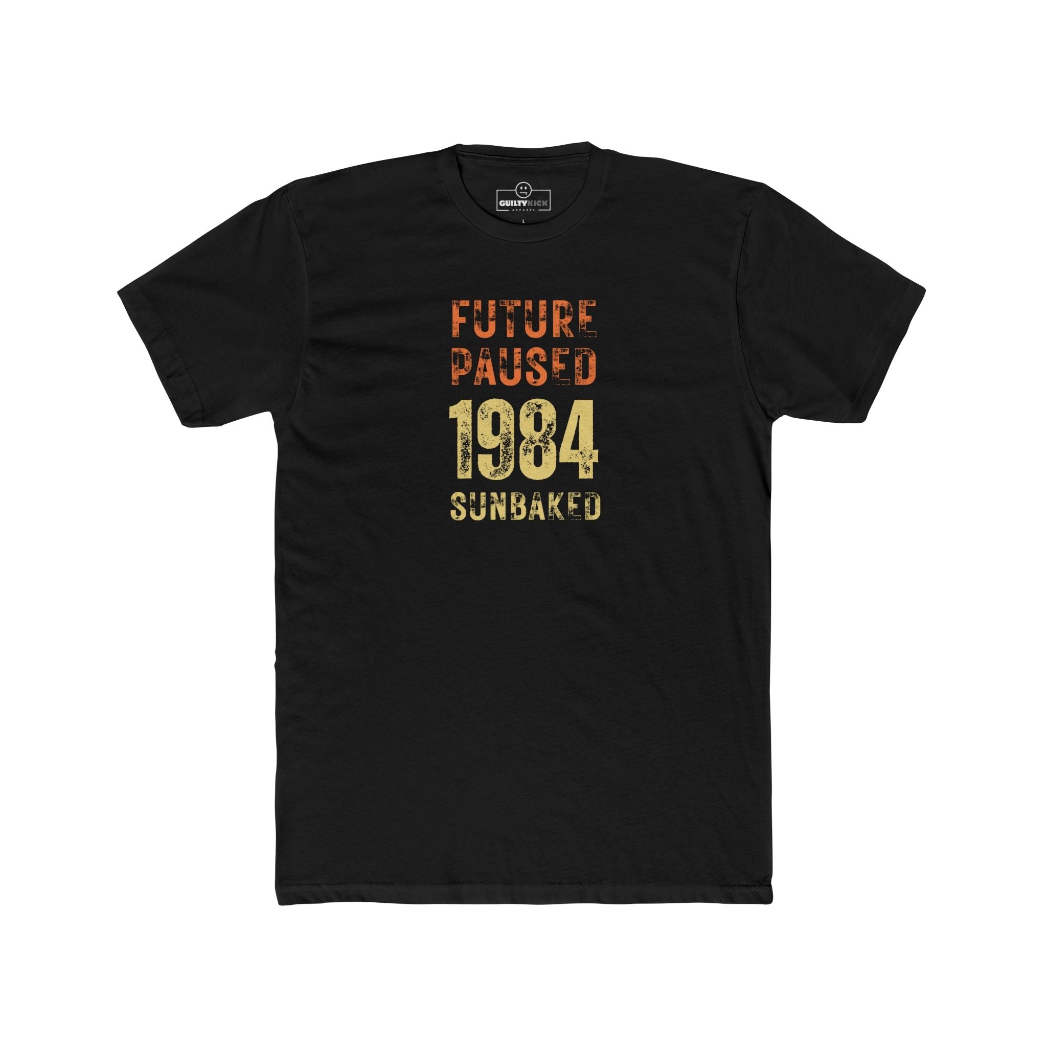 Future Paused 1984 Vintage T-Shirt Retro Dystopian Satire Graphic Tee - Guilty Kick Apparel