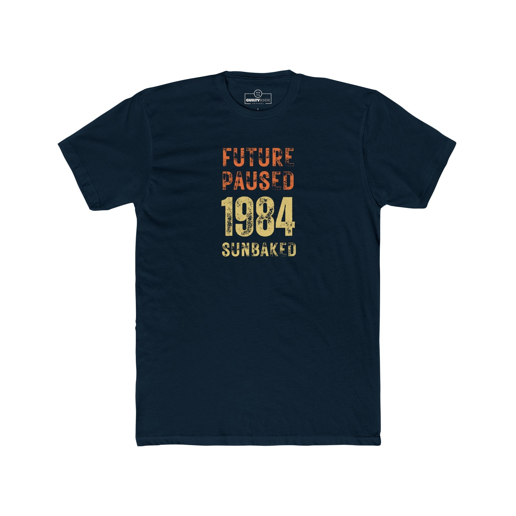 Future Paused 1984 Vintage T-Shirt Retro Dystopian Satire Graphic Tee - Guilty Kick Apparel
