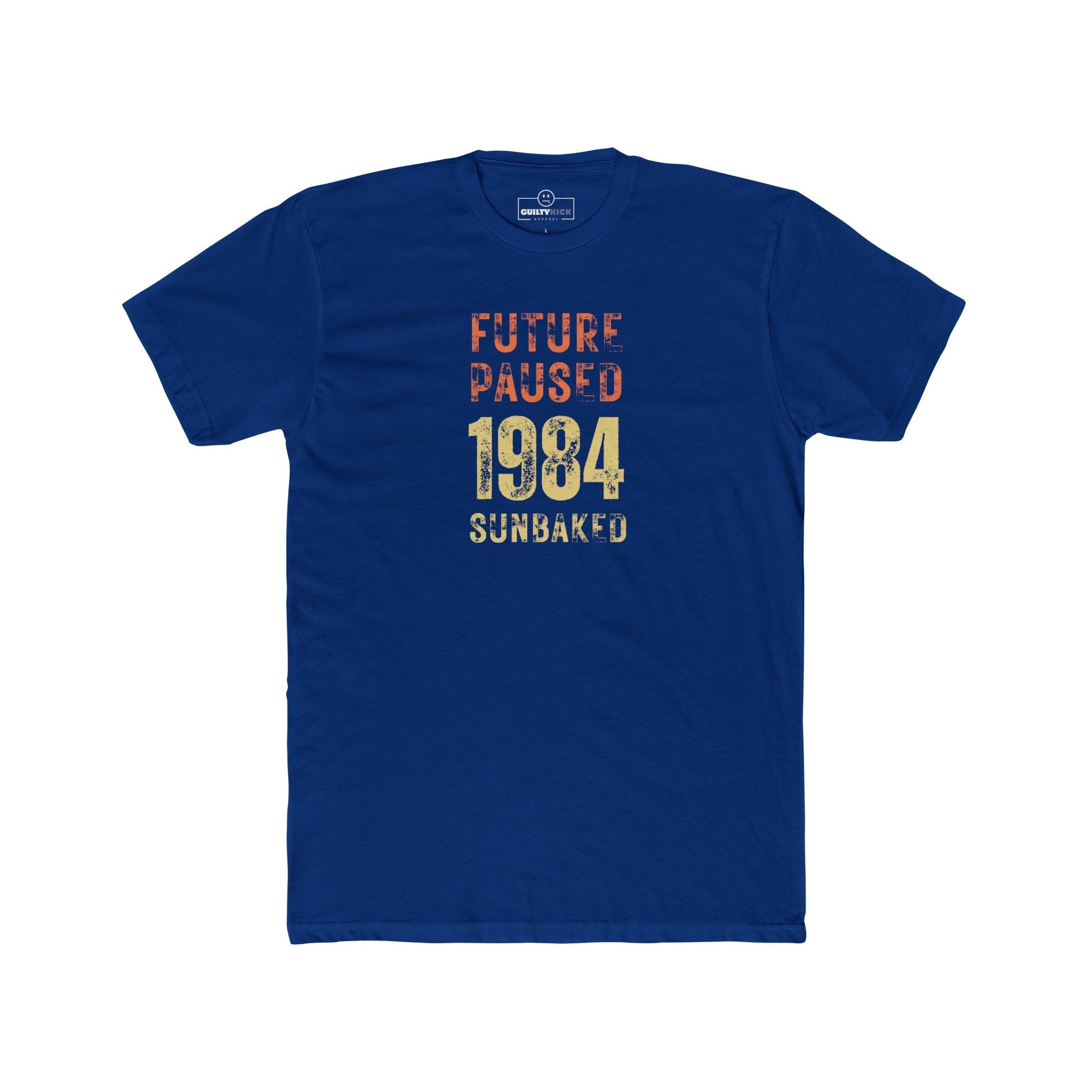 Future Paused 1984 Vintage T-Shirt Retro Dystopian Satire Graphic Tee - Guilty Kick Apparel