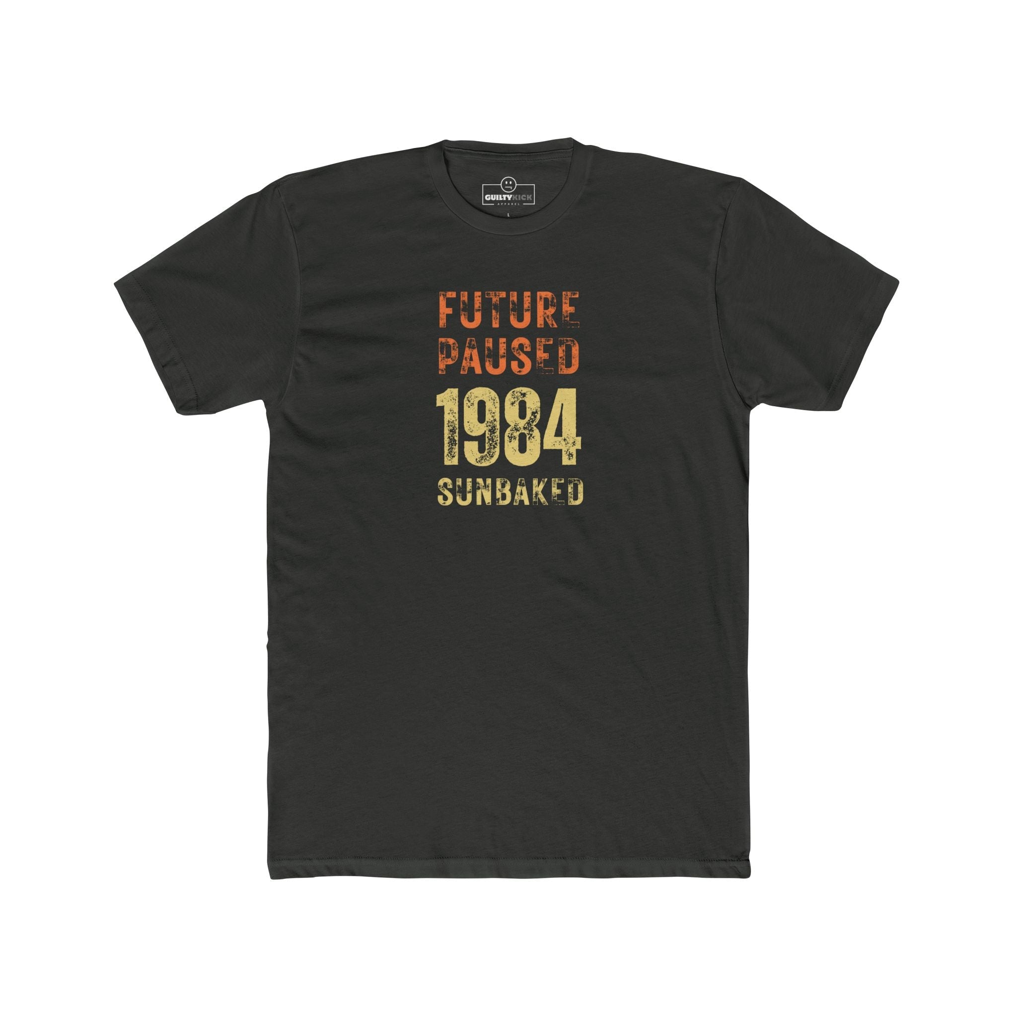 Future Paused 1984 Vintage T-Shirt Retro Dystopian Satire Graphic Tee - Guilty Kick Apparel