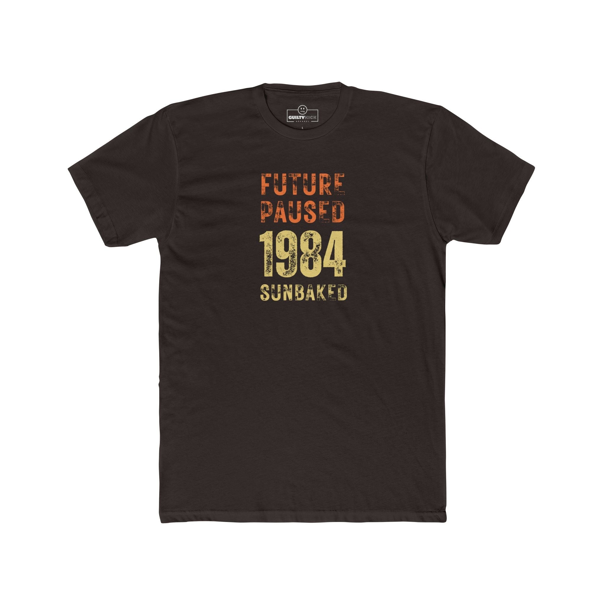 Future Paused 1984 Vintage T-Shirt Retro Dystopian Satire Graphic Tee - Guilty Kick Apparel