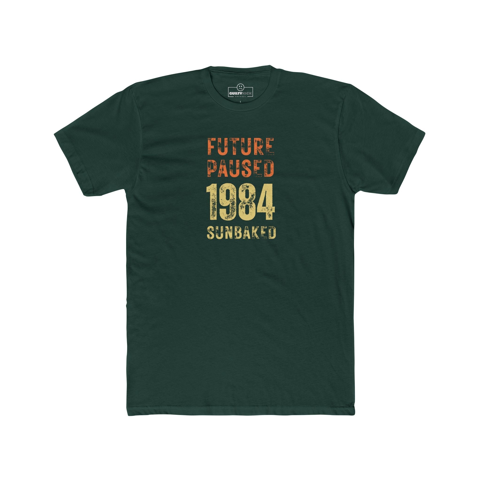 Future Paused 1984 Vintage T-Shirt Retro Dystopian Satire Graphic Tee - Guilty Kick Apparel