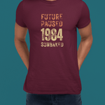 Future Paused 1984 Vintage T-Shirt Retro Dystopian Satire Graphic Tee - Guilty Kick Apparel