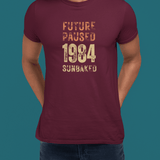 Future Paused 1984 Vintage T-Shirt Retro Dystopian Satire Graphic Tee - Guilty Kick Apparel