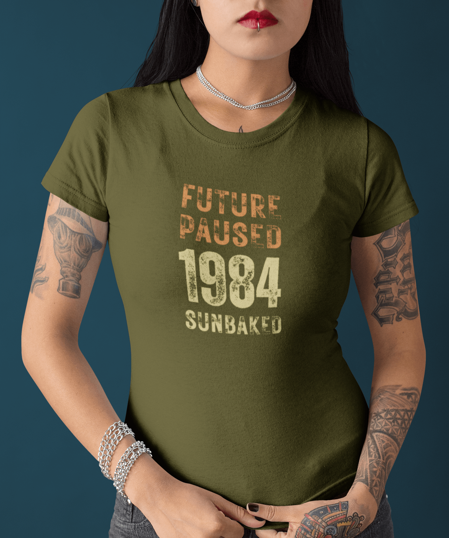 Future Paused 1984 Vintage T-Shirt Retro Dystopian Satire Graphic Tee - Guilty Kick Apparel