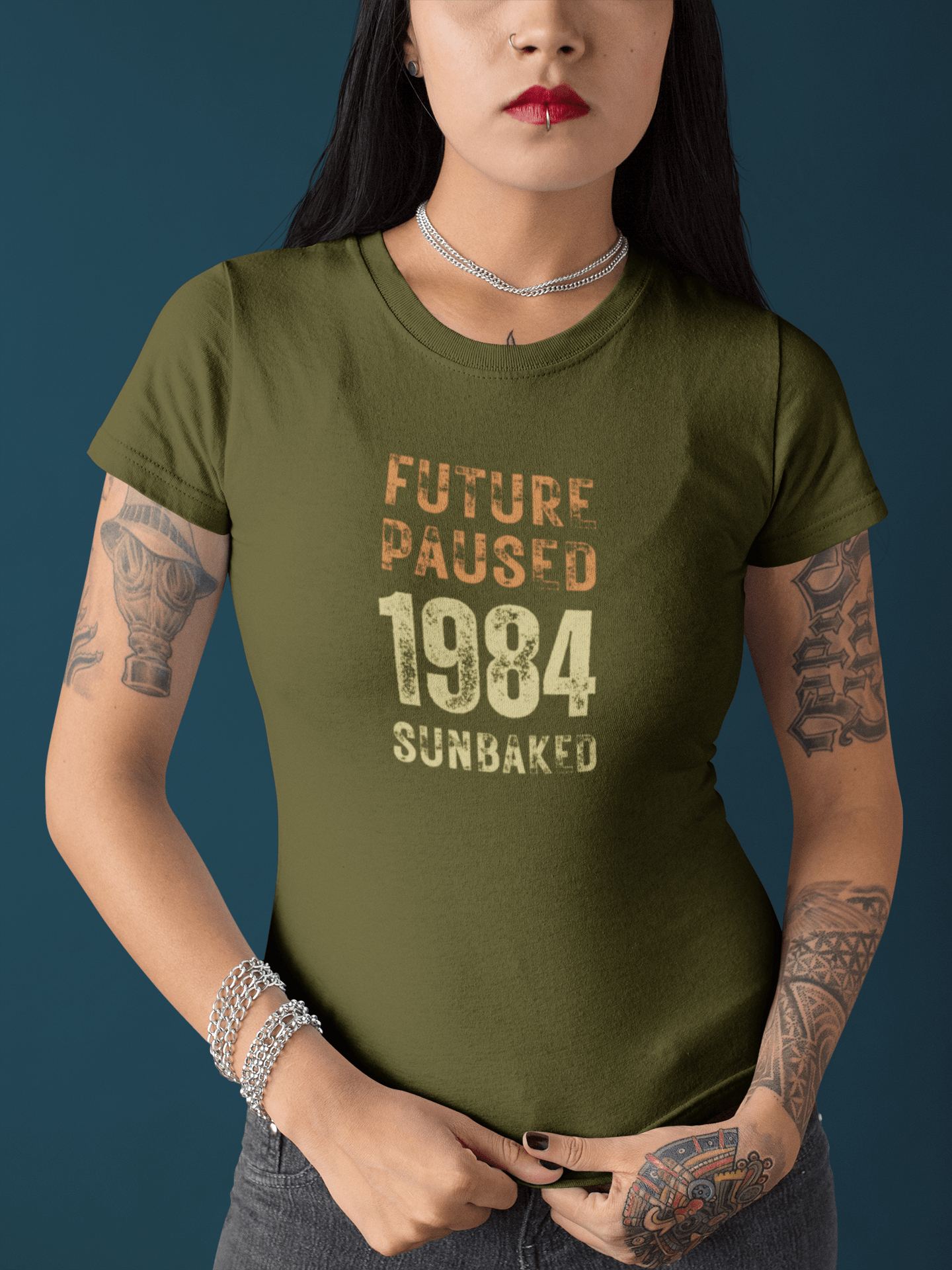 Future Paused 1984 Vintage T-Shirt Retro Dystopian Satire Graphic Tee - Guilty Kick Apparel