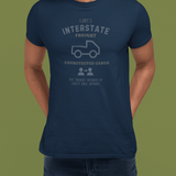 Gary's Interstate Freight Distressed Parody Tee Funny Sunbaked Retro Trucker T-Shirt - Guilty Kick Apparel