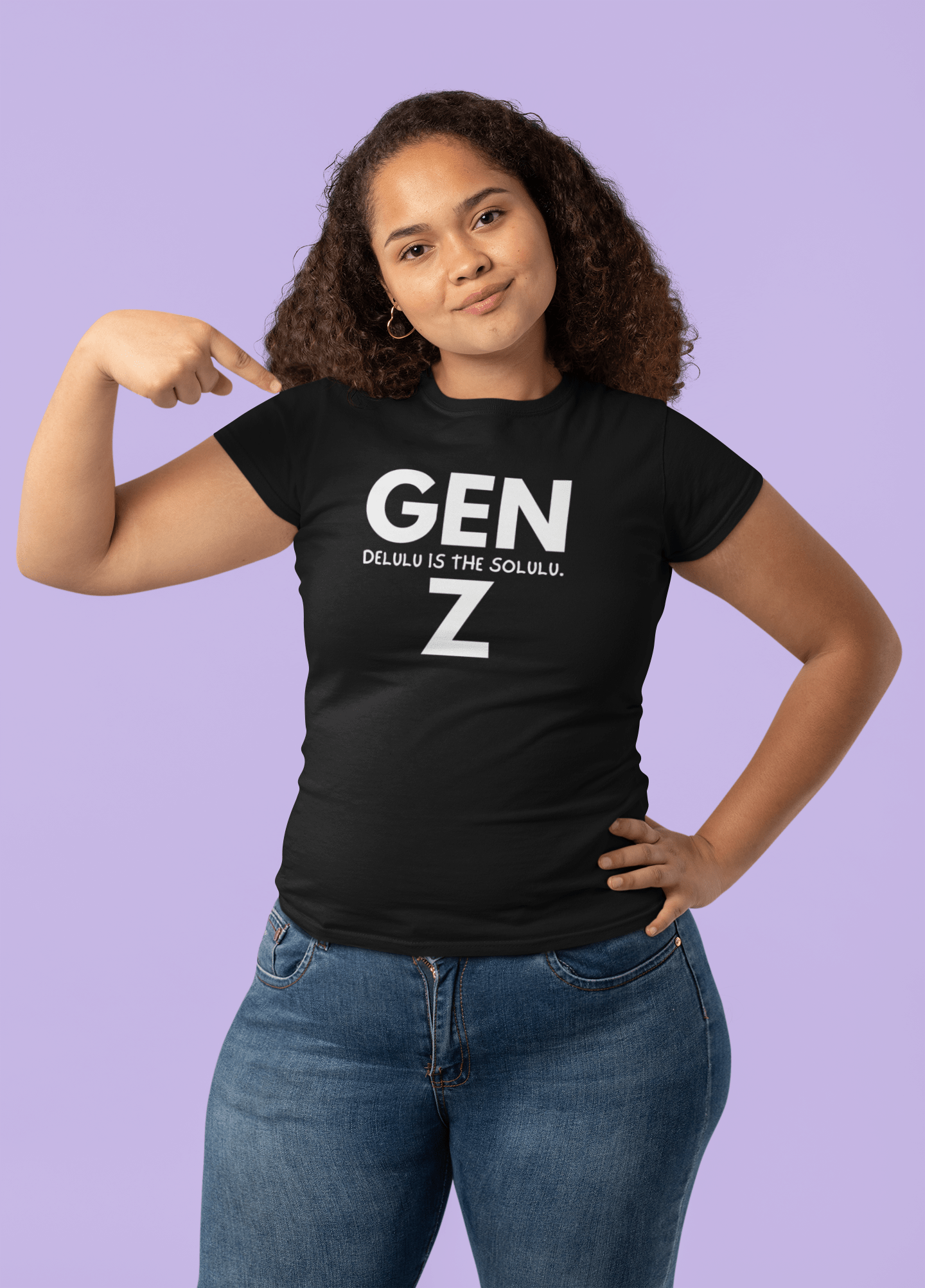 Gen Z: Delulu Is The Solulu T-Shirt | Funny Zoomer Slang Satire Tee - Guilty Kick Apparel