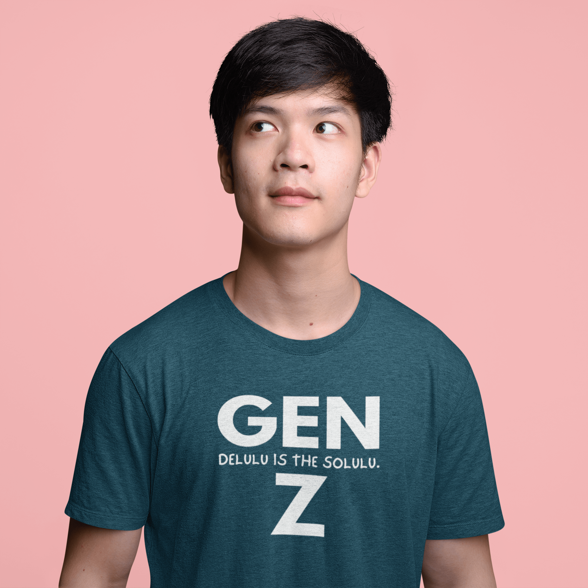 Gen Z: Delulu Is The Solulu T-Shirt | Funny Zoomer Slang Satire Tee - Guilty Kick Apparel
