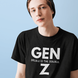 Gen Z: Delulu Is The Solulu T-Shirt | Funny Zoomer Slang Satire Tee - Guilty Kick Apparel