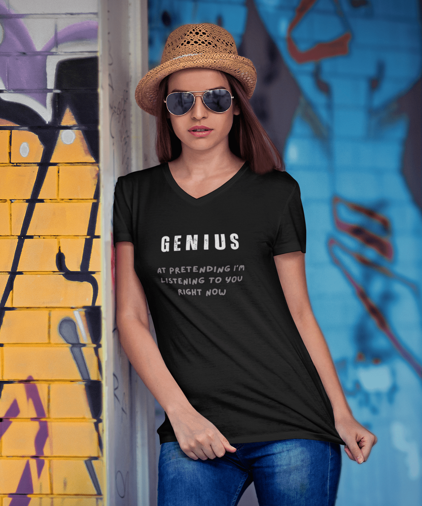 Genius Confession Artful Not Listening Shirt - Guilty Kick Apparel