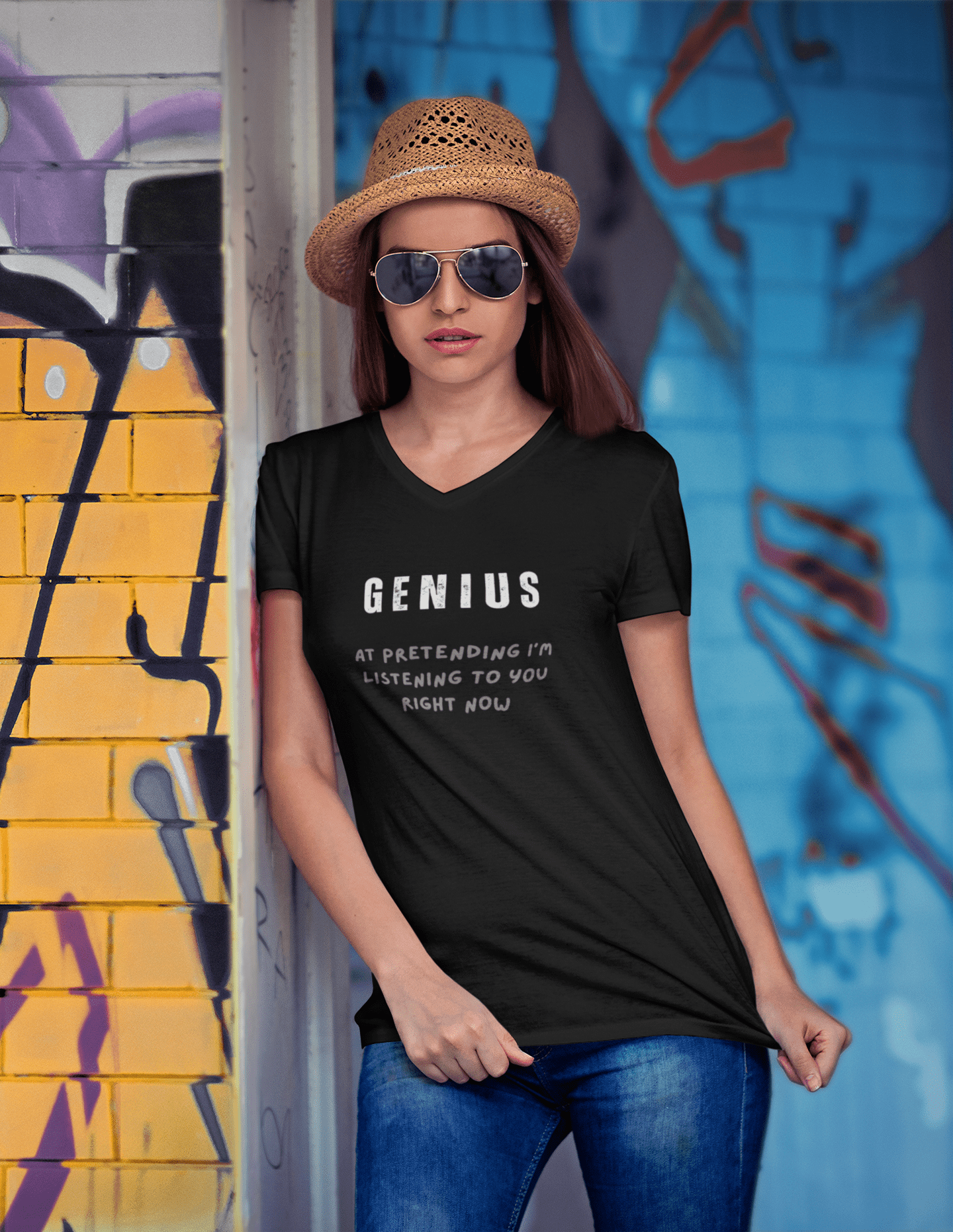Genius Confession Artful Not Listening Shirt - Guilty Kick Apparel