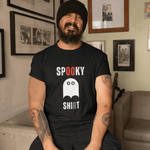 Ghost Tee - Spooky and Cute Unisex Tri - Blend Crew Tee - Guilty Kick Apparel