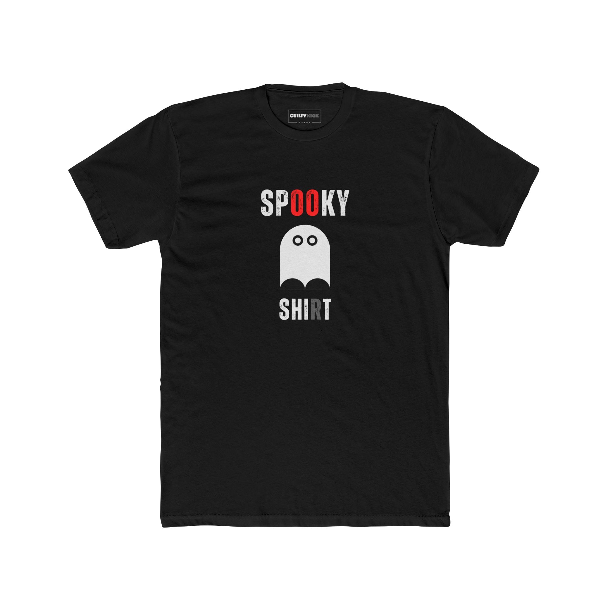 Ghost Tee - Spooky and Cute Unisex Tri - Blend Crew Tee - Guilty Kick Apparel