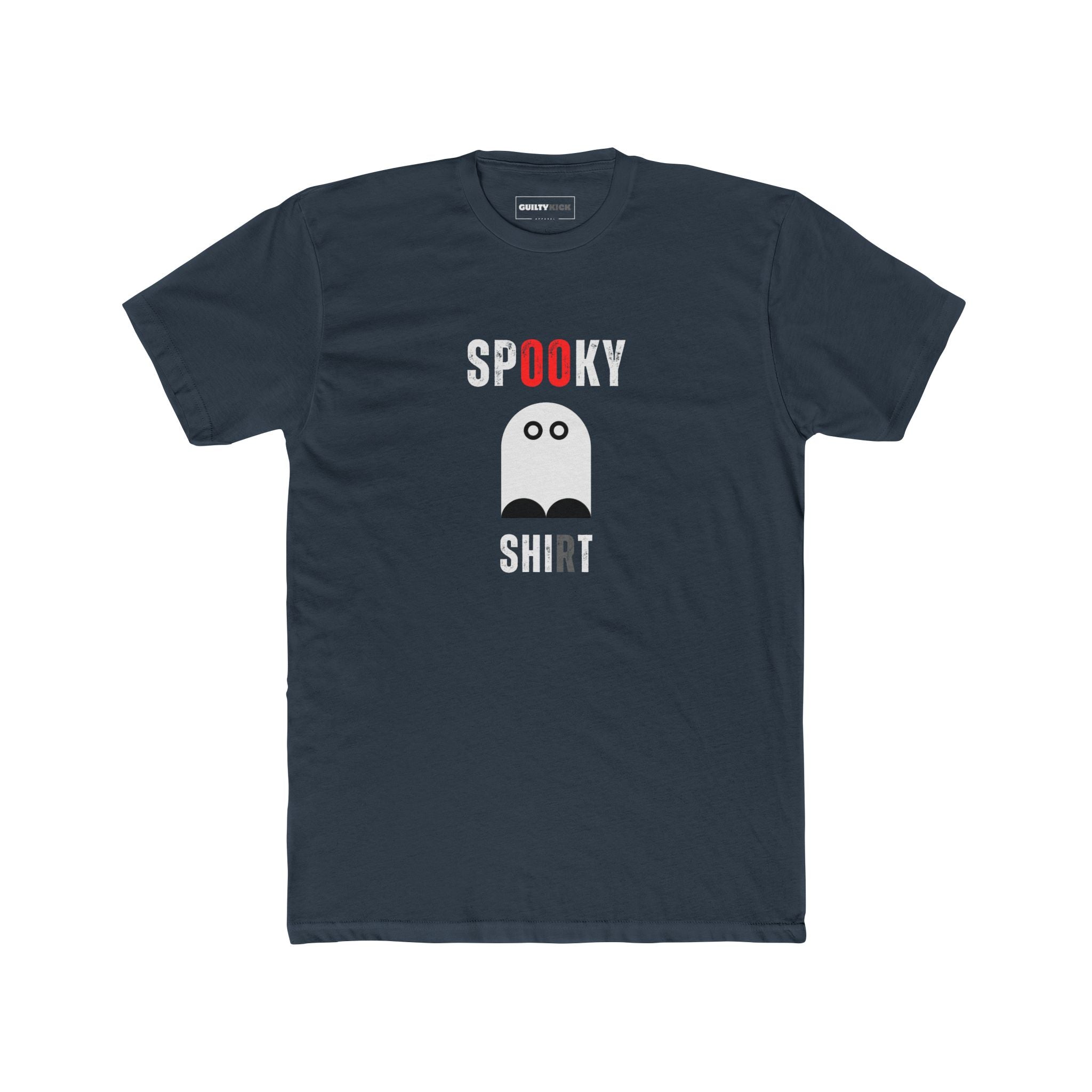 Ghost Tee - Spooky and Cute Unisex Tri - Blend Crew Tee - Guilty Kick Apparel