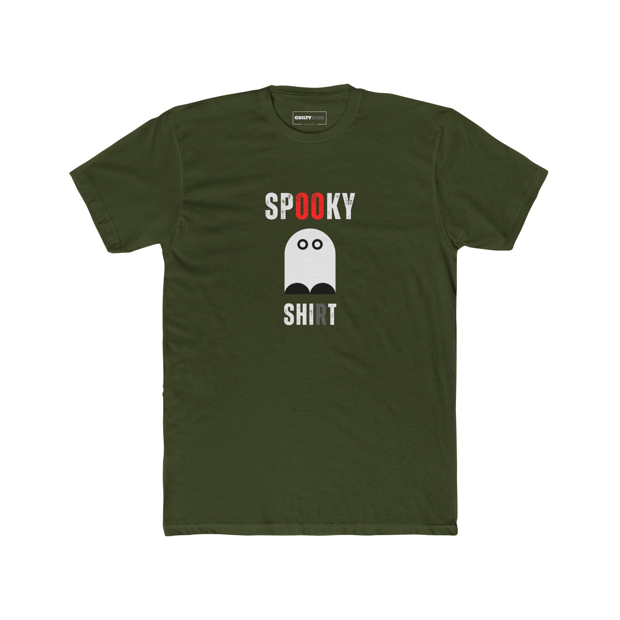 Ghost Tee - Spooky and Cute Unisex Tri - Blend Crew Tee - Guilty Kick Apparel