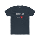 Graphic Tee - Math vs Art: Art Wins - Guilty Kick Apparel