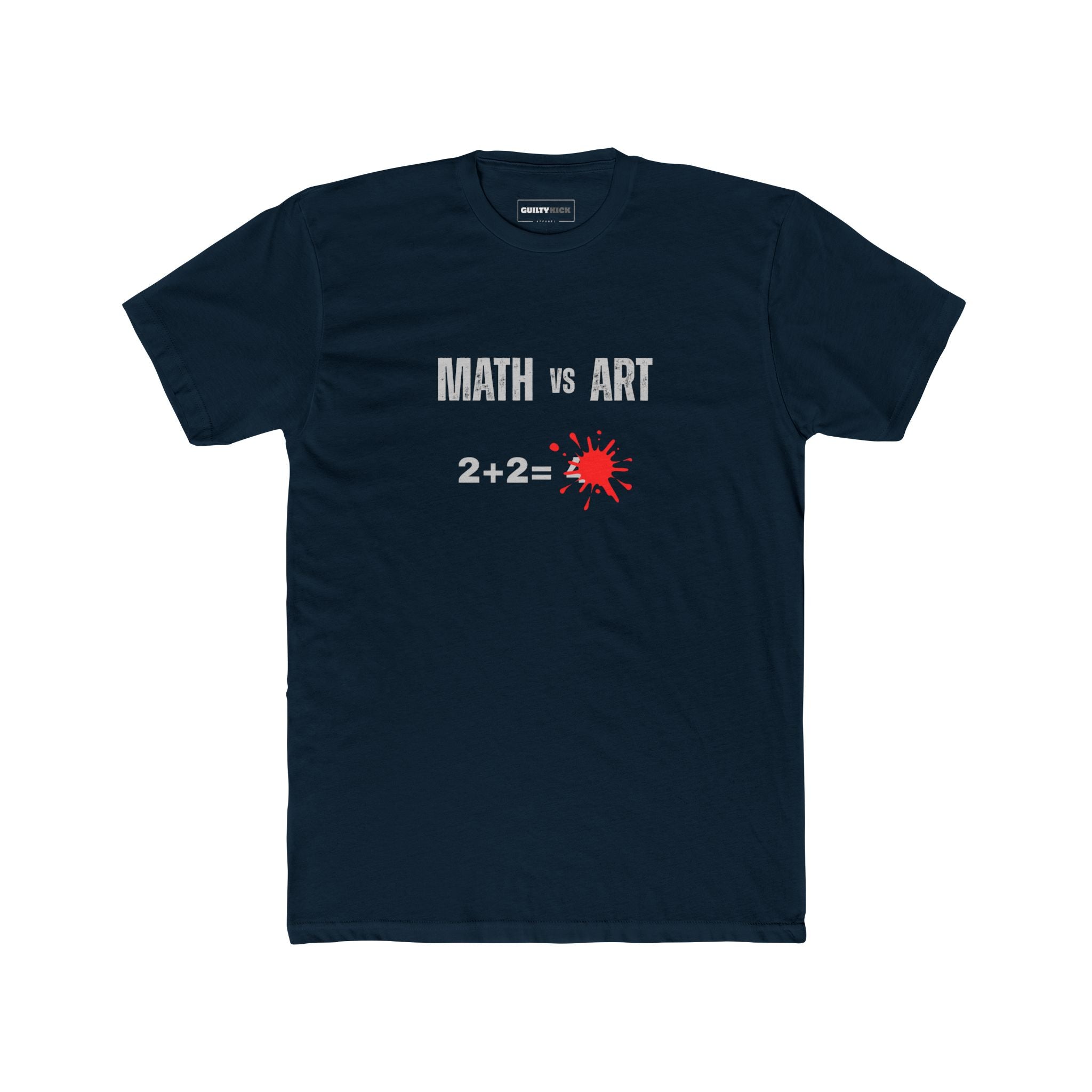 Graphic Tee - Math vs Art: Art Wins - Guilty Kick Apparel