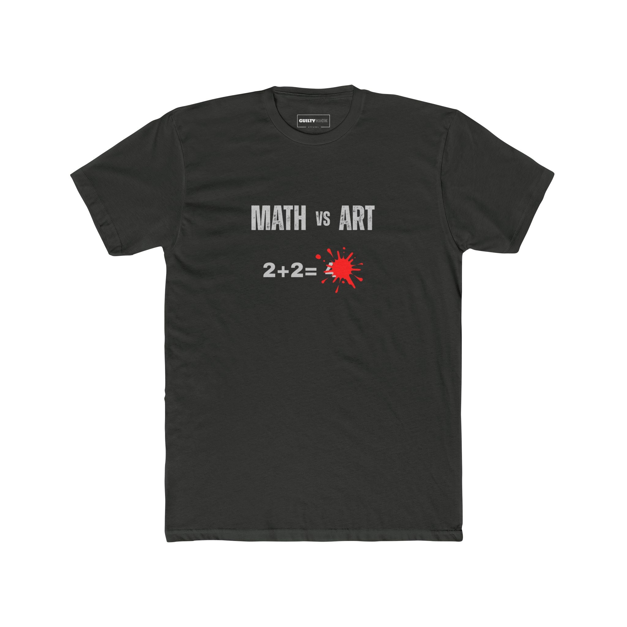 Graphic Tee - Math vs Art: Art Wins - Guilty Kick Apparel