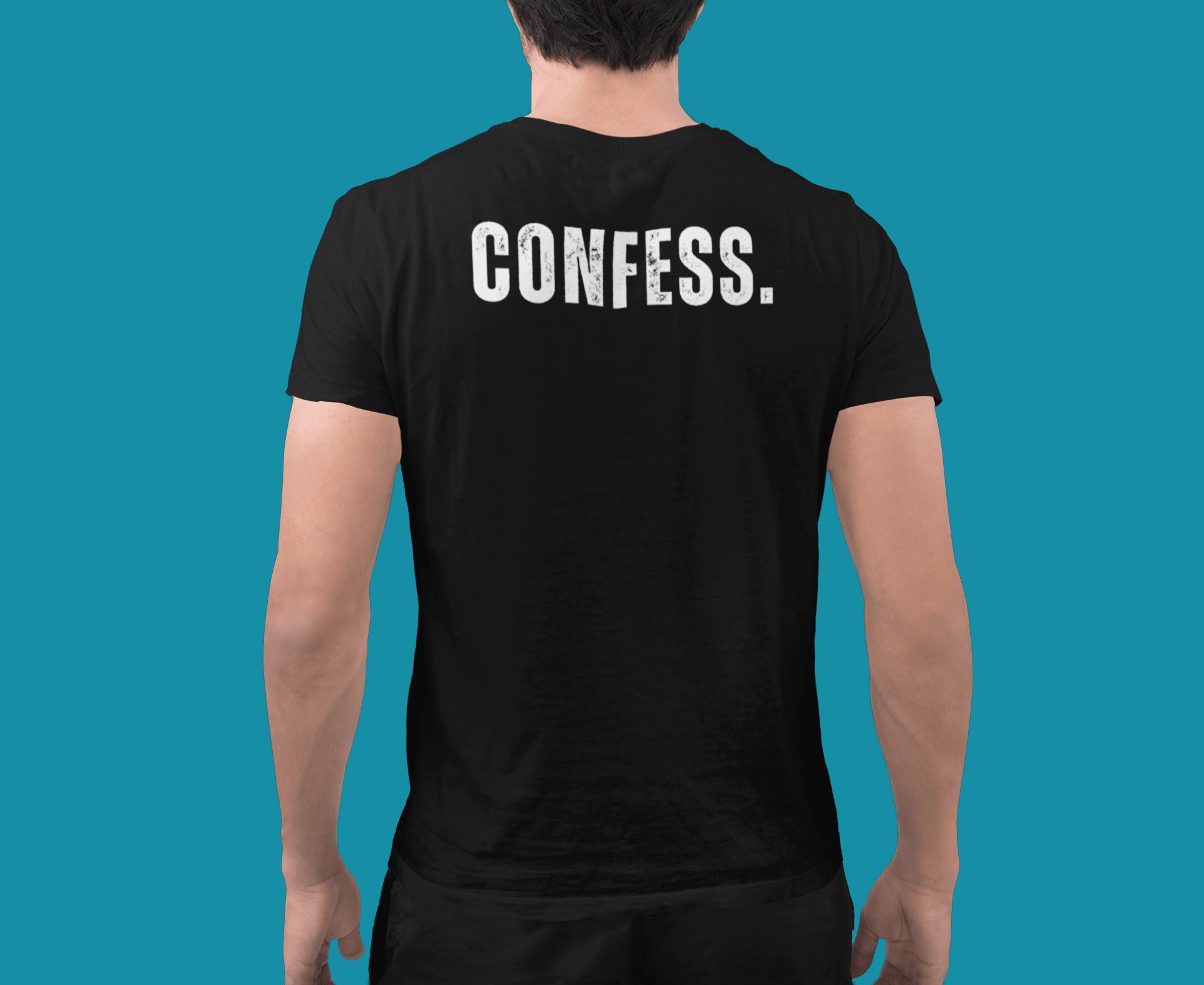 Guilty Kick "Confess" Satirical Graphic T-Shirt - The Branded Confession Tee 4 - Guilty Kick Apparel