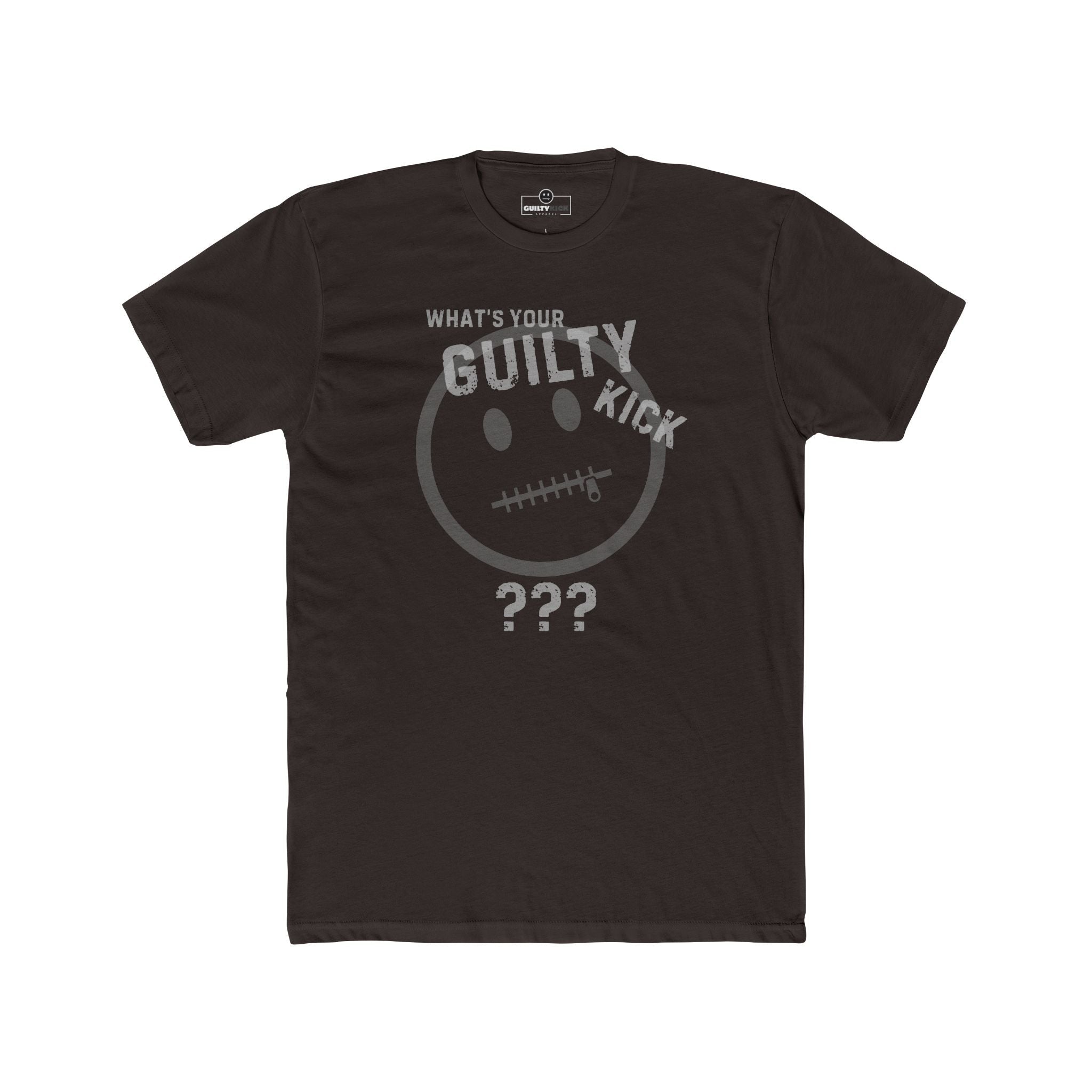 Guilty Kick "Confess" Satirical Graphic T-Shirt - The Branded Confession Tee - Guilty Kick Apparel